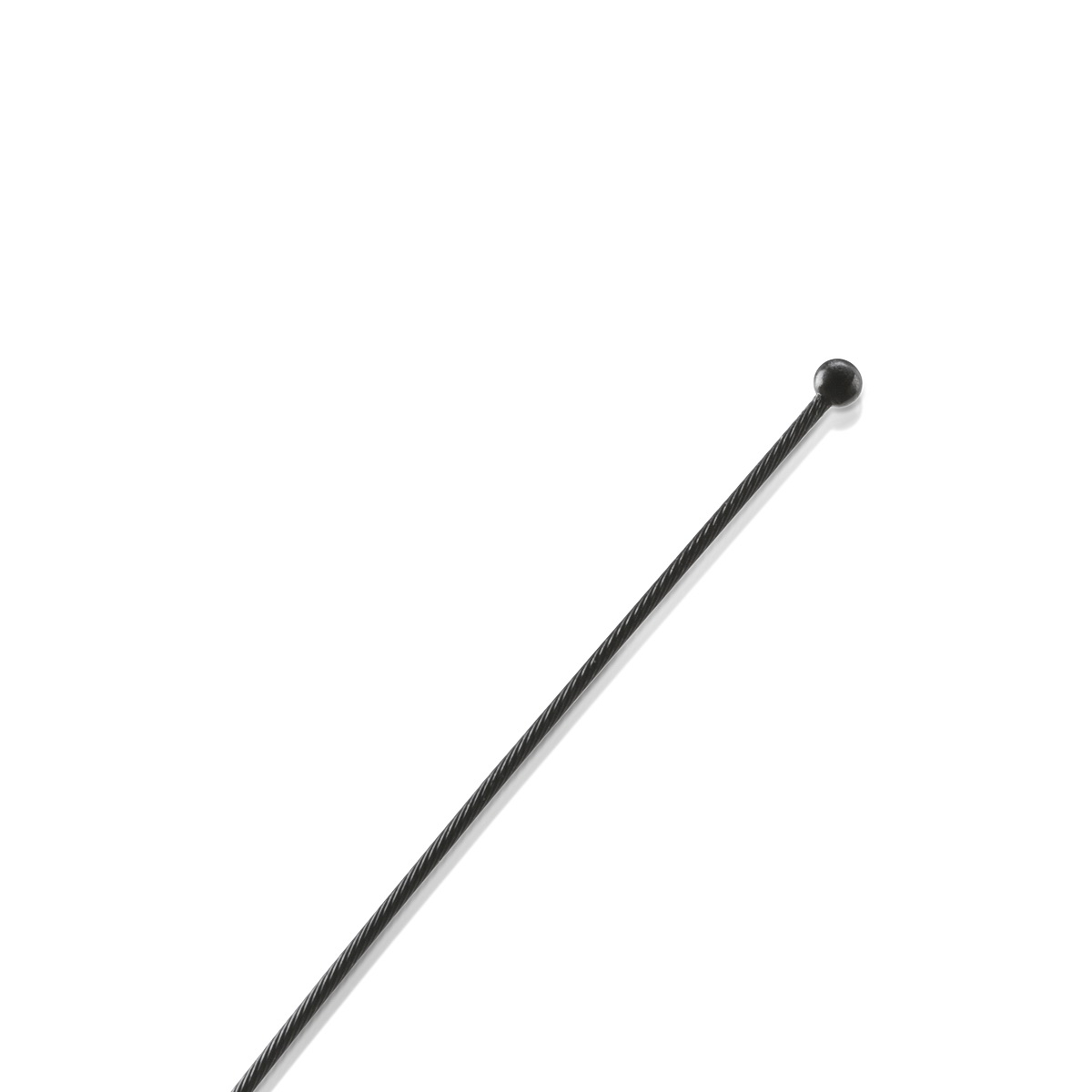 Wine Cellar cable with ball both End Black  Finish Lengh: 6''