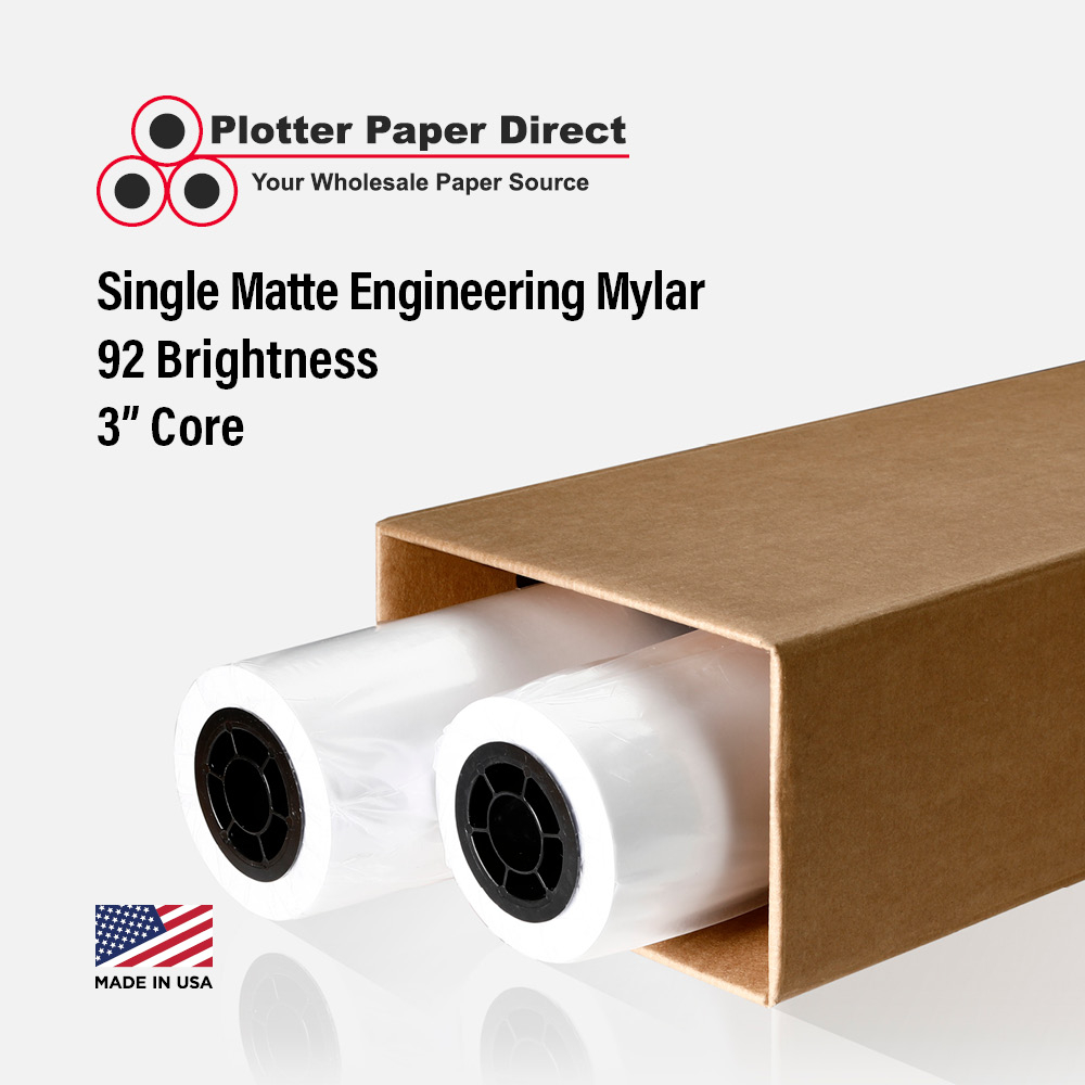 36''X150' Roll - Single Matte Engineering Mylar (Pack of 2)
