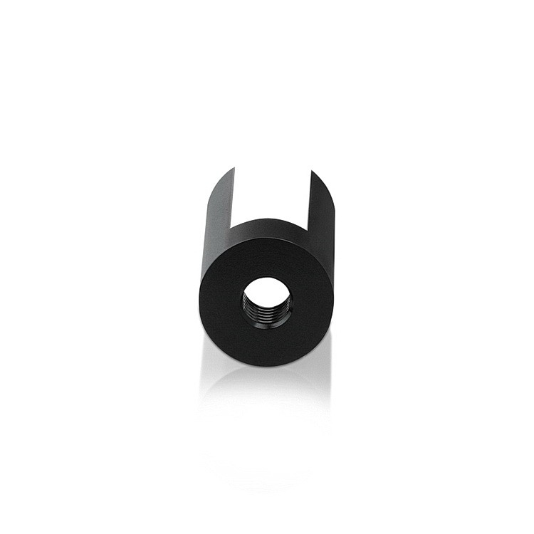 Aluminum Black Anodized Finish 1-3/8'' x 1-3/4''  Projecting Gripper, Holds Up To 3/8'' Material