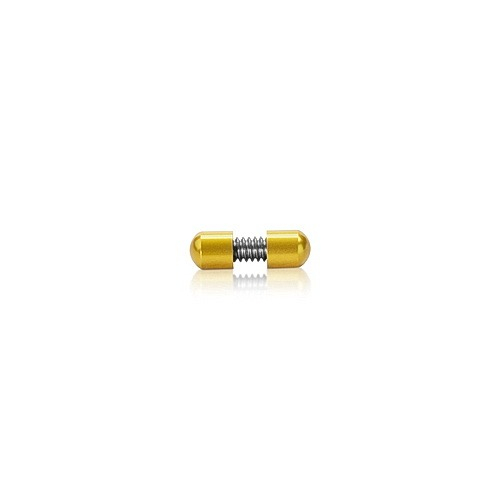 1/4'' Diameter Material Connector (Aluminum Gold Anodized) [Required Material Hole Size: 7/32'']