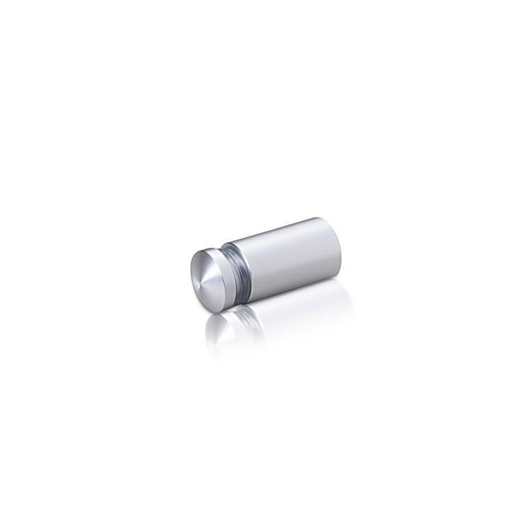 1/2'' Diameter X 3/4'' Barrel Length, Aluminum Rounded Head Standoffs, Clear Anodized Finish Easy Fasten Standoff (For Inside / Outside use) [Required Material Hole Size: 3/8'']