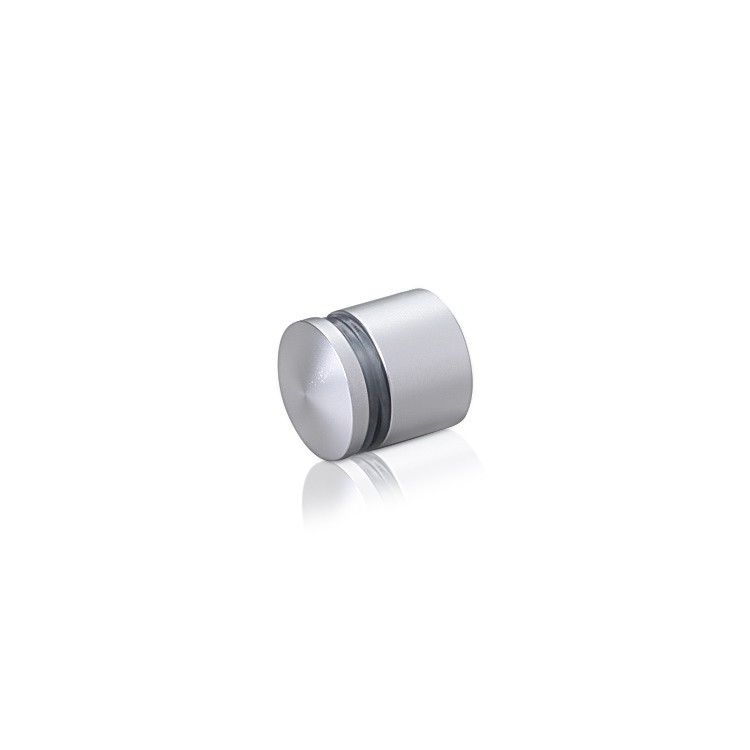 3/4'' Diameter X 1/2'' Barrel Length, Aluminum Rounded Head Standoffs, Clear Anodized Finish Easy Fasten Standoff (For Inside / Outside use) [Required Material Hole Size: 7/16'']