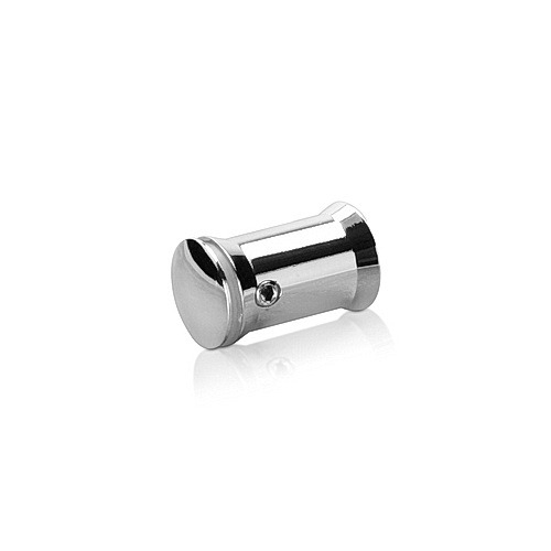 5/8'' Diameter X 7/8'' Barrel Length Aluminum Standoffs Rounded Head Polished Chrome Finish (for Indoor) Tamper Proof [Required Material Hole Size: 3/8'']