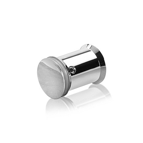 7/8'' Diameter X 1'' Barrel Length Aluminum Standoffs Rounded Head Polished Chrome Finish (for Indoor) Tamper Proof [Required Material Hole Size: 3/8'']