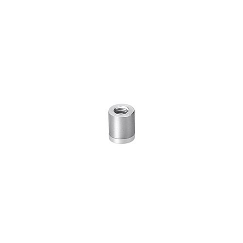 6-32 Threaded Barrels Diameter: 1/4'', Length: 1/4'', Clear Anodized Aluminum [Required Material Hole Size: 11/64'' ]