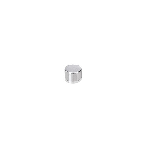 6-32 Threaded Caps Diameter: 1/4'', Height: 5/32'', Polished Stainless Steel Grade 304 [Required Material Hole Size: 11/64'']