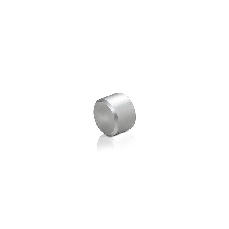 M5 Threaded Caps Diameter: 3/8'', Height: 1/4'', Clear Anodized Aluminum M5 Threaded [Required Material Hole Size: 7/32'']