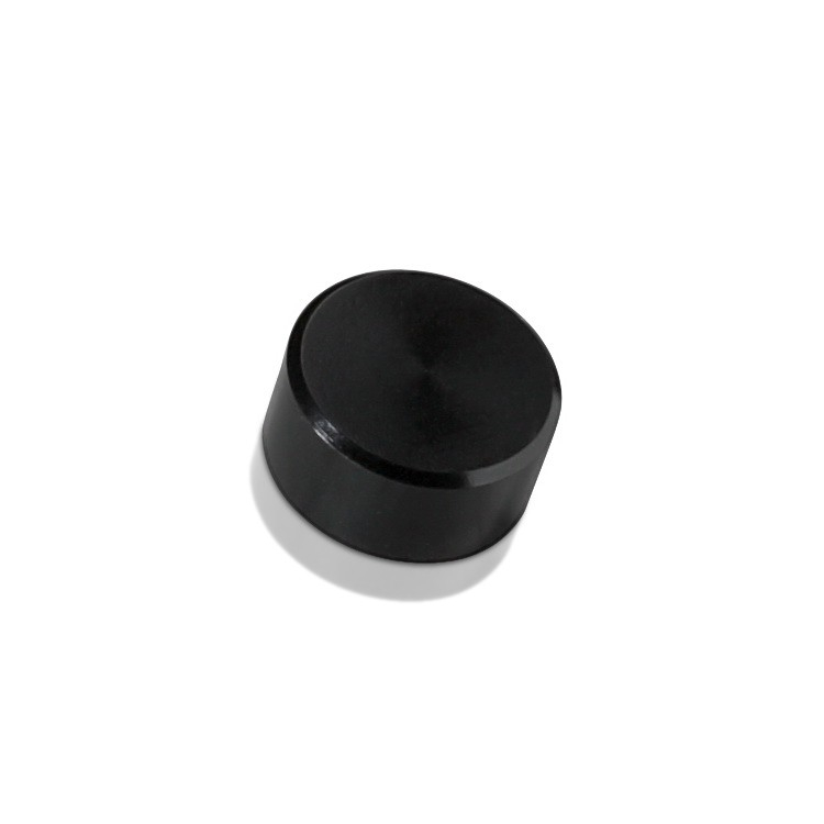 10-24 Threaded Locking Caps Diameter: 5/8'', Height: 5/16'', Black Anodized Aluminum [Required Material Hole Size: 7/32'']
