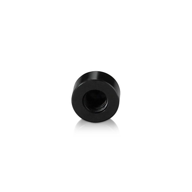 10-24 Threaded Locking Caps Diameter: 5/8'', Height: 5/16'', Black Anodized Aluminum [Required Material Hole Size: 7/32'']