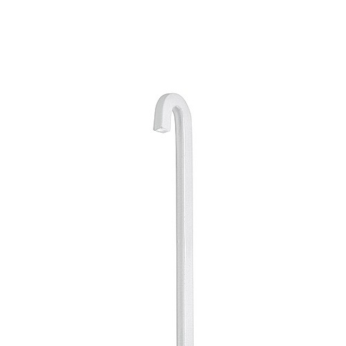 Square Rod 24'' with the end bended ''P'',  Aluminum White Painted Finish