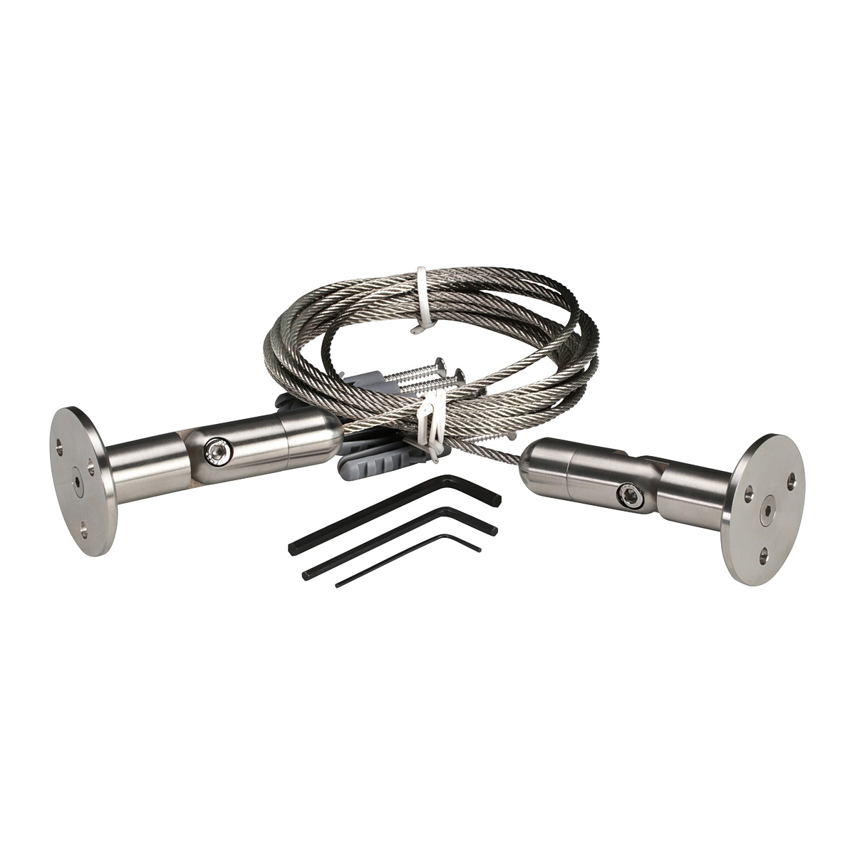 Stainless Steel Cable System Kit  Multi Angle, Cable Diameter: 1/8'' (3 mm) Length 13' 1'' (4.00m)