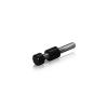 6-32 Threaded Caps Diameter: 1/4'', Height: 5/32'', Black Anodized Aluminum [Required Material Hole Size: 11/64'']