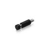 6-32 Threaded Barrels Diameter: 1/4'', Length: 1'', Black Anodized Aluminum [Required Material Hole Size: 11/64'' ]
