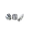 6-32 Threaded Barrels Diameter: 1/4'', Length: 1/4'', Polished Stainless Steel Grade 304 [Required Material Hole Size: 11/64'' ]