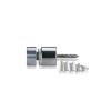 6-32 Threaded Barrels Diameter: 1/4'', Length: 1/4'', Polished Stainless Steel Grade 304 [Required Material Hole Size: 11/64'' ]