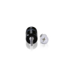 5/16-18 Threaded Barrels Diameter: 5/8'', Length: 1/2'', Black Anodized [Required Material Hole Size: 3/8'' ]