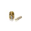 1/4-20 Threaded Barrels Diameter: 5/8'', Length: 1/2'', Gold Anodized [Required Material Hole Size: 17/64'' ]