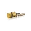 5/16-18 Threaded Barrels Diameter: 5/8'', Length: 1/2'', Gold Anodized [Required Material Hole Size: 3/8'' ]