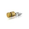 5/16-18 Threaded Barrels Diameter: 5/8'', Length: 1/2'', Gold Anodized [Required Material Hole Size: 3/8'' ]