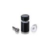 10-24 Threaded Barrels Diameter: 1/2'', Length: 3/4'', Black Anodized Aluminum [Required Material Hole Size: 7/32'' ]