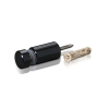 5/16-18 Threaded Barrels Diameter: 5/8'', Length: 1'',  Black Anodized [Required Material Hole Size: 3/8'' ]