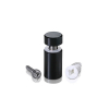 5/16-18 Threaded Barrels Diameter: 5/8'', Length: 1'',  Black Anodized [Required Material Hole Size: 3/8'' ]