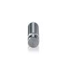 1/4-20 Threaded Barrels Diameter: 5/8'', Length: 1 1/2'', Clear Anodized [Required Material Hole Size: 17/64'' ]