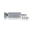 1/4-20 Threaded Barrels Diameter: 5/8'', Length: 1 1/2'', Clear Anodized [Required Material Hole Size: 17/64'' ]