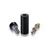 1/4-20 Threaded Barrels Diameter: 5/8'', Length: 1 1/2'', Black Anodized [Required Material Hole Size: 17/64'' ]