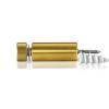 5/16-18 Threaded Barrels Diameter: 5/8'', Length: 1 1/2'', Gold Anodized [Required Material Hole Size: 3/8'' ]