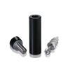 1/4-20 Threaded Barrels Diameter: 5/8'', Length: 2'', Black Anodized [Required Material Hole Size: 17/64'' ]