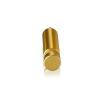 5/16-18 Threaded Barrels Diameter: 5/8'', Length: 2'', Gold Anodized [Required Material Hole Size: 3/8'' ]