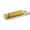 1/4-20 Threaded Barrels Diameter: 5/8'', Length: 2'', Gold Anodized [Required Material Hole Size: 17/64'' ]