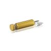 1/4-20 Threaded Barrels Diameter: 5/8'', Length: 2'', Gold Anodized [Required Material Hole Size: 17/64'' ]