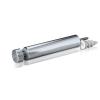 1/4-20 Threaded Barrels Diameter: 5/8'', Length: 3'', Clear Anodized [Required Material Hole Size: 17/64'' ]