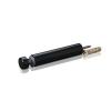 1/4-20 Threaded Barrels Diameter: 5/8'', Length: 3'', Black Anodized [Required Material Hole Size: 17/64'' ]