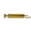 1/4-20 Threaded Barrels Diameter: 5/8'', Length: 3'', Gold Anodized [Required Material Hole Size: 17/64'' ]