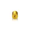 1/4-20 Threaded Barrels Diameter: 3/4'', Length: 1'', Gold Anodized [Required Material Hole Size: 17/64'' ]