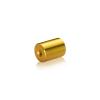 1/4-20 Threaded Barrels Diameter: 3/4'', Length: 1'', Gold Anodized [Required Material Hole Size: 17/64'' ]