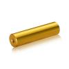 1/4-20 Threaded Barrels Diameter: 3/4'', Length: 3'', Gold Anodized [Required Material Hole Size: 17/64'' ]