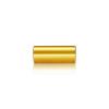 1/4-20 Threaded Barrels Diameter: 5/8'', Length: 1 1/2'', Gold Anodized [Required Material Hole Size: 17/64'' ]