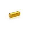 1/4-20 Threaded Barrels Diameter: 5/8'', Length: 1 1/2'', Gold Anodized [Required Material Hole Size: 17/64'' ]