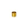 1/4-20 Threaded Barrels Diameter: 5/8'', Length: 1/2'', Gold Anodized [Required Material Hole Size: 17/64'' ]