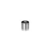 1/4-20 Threaded Barrels Diameter: 5/8'', Length: 1/2'', Satin Brushed Stainless Steel Grade 304 [Required Material Hole Size: 17/64'' ]