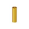 1/4-20 Threaded Barrels Diameter: 5/8'', Length: 2'', Gold Anodized [Required Material Hole Size: 17/64'' ]