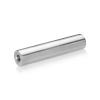 1/4-20 Threaded Barrels Diameter: 5/8'', Length: 3'', Stainless Steel Grade 304 [Required Material Hole Size: 17/64'' ]