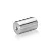 1/4-20 Threaded Barrels Diameter: 7/8'', Length: 1 1/2'', Brushed Satin Finish Grade 304 [Required Material Hole Size: 17/64'' ]