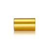 1/4-20 Threaded Barrels Diameter: 7/8'', Length: 1 1/2'', Gold Anodized [Required Material Hole Size: 17/64'' ]