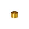 1/4-20 Threaded Barrels Diameter: 7/8'', Length: 1/2'', Gold Anodized [Required Material Hole Size: 17/64'' ]