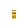 1/4-20 Threaded Barrels Diameter: 7/8'', Length: 1/2'', Gold Anodized [Required Material Hole Size: 17/64'' ]